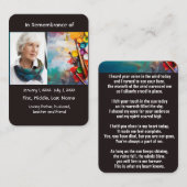 メモリアルポケットカー絵を描ドの画家の芸術 名刺 (正面/裏面)