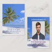 メモリアルポケットキープサセトロピカルビーチパラダイス 名刺 (正面/裏面)