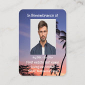 メモリアルポケットキープサセトロピカルビーチパラダイス 名刺 (裏面)