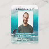 メモリアルポケット記念ウェーブサーファー水 名刺 (正面)