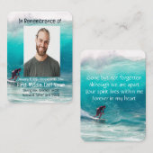 メモリアルポケット記念ウェーブサーファー水 名刺 (正面/裏面)