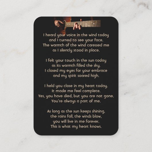 メモリアルポケット記念ギターミュージック 名刺 (裏面)