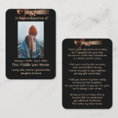 メモリアルポケット記念ギターミュージック 名刺 (正面/裏面)