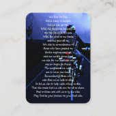 メモリアルポケット記念バイクバイクもしくは自転車に乗る人 名刺 (正面)