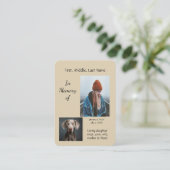 メモリアルポケット記念ワイマラーンドッグ 名刺 (スタンド正面)