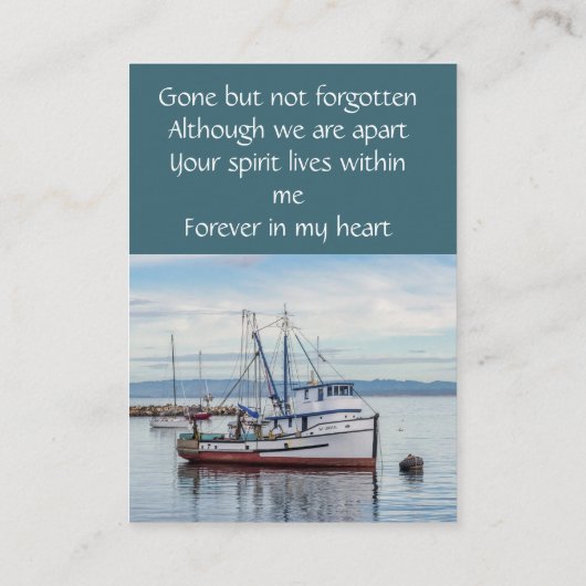 メモリアルポケット記念魚釣り商船 名刺 (裏面)