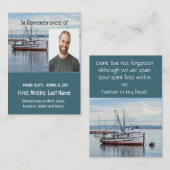 メモリアルポケット記念魚釣り商船 名刺 (正面/裏面)