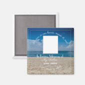 メモリアルマグネット文字-ビーチ マグネット (正面/裏面)