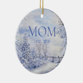 メモリアルマムウィンターフォレストのクリスマスホリデー セラミックオーナメント (右)