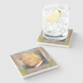 メモリアルマーブルカスタマイズスクエアユー – HAMbyWG ストーンコースター (横)