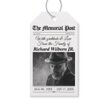 メモリアルメッセージカード葬儀新聞ギフトラベル