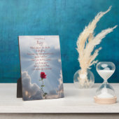 メモリアルメモリアルトリビュート名前をカスタムするスピリチュアル フォトプラーク (側面)