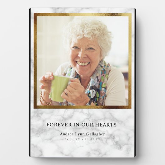 メモリアルメモリカンス記念悔やみや弔慰大理石 フォトプラーク (正面)