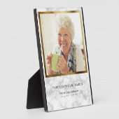 メモリアルメモリカンス記念悔やみや弔慰大理石 フォトプラーク (側面)