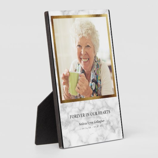 メモリアルメモリカンス記念悔やみや弔慰大理石 フォトプラーク (側面)