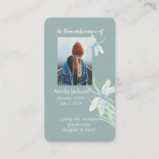 メモリアルメモリカードクリスチャントンフライ 名刺 (正面)