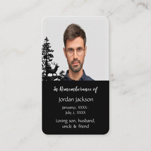 メモリアルメモリカードスタッ男らしグシカ 名刺 (正面)