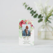 メモリアルメモリーカードバラガーデンフラワーズフローラ 名刺 (スタンド正面)