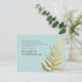 メモリアルモダンゴールデンフォージボタニカル サンキューカード (スタンド正面)