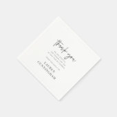 メモリアルモダンシンプルミニマリストチックサンキュー スタンダードカクテルナプキン (角)