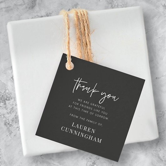 メモリアルモダンシンプルミニマリストチックサンキュー フェイバータグ