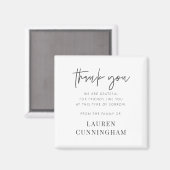メモリアルモダンシンプルミニマリストチックサンキュー マグネット (正面/裏面)