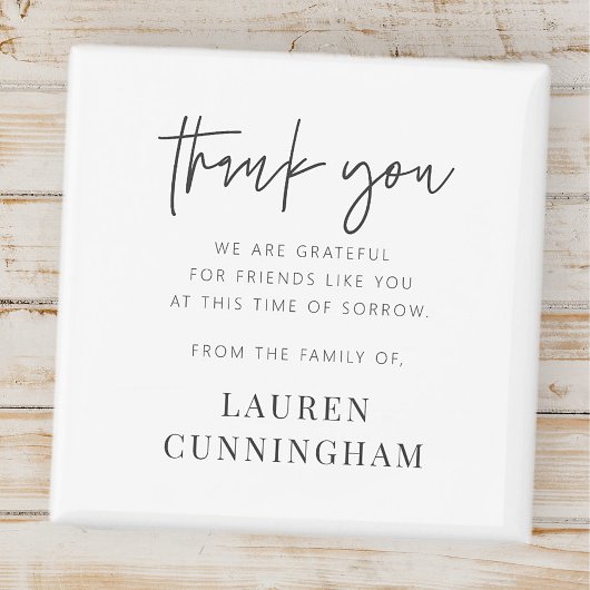 メモリアルモダンシンプルミニマリストチックサンキュー マグネット