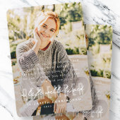 メモリアルモダン思い出シンプルすエレガントる写真 サンキューカード