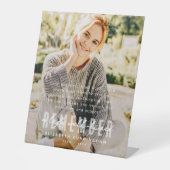 メモリアルモダン思い出シンプルすエレガントる写真 台座サイン (正面)