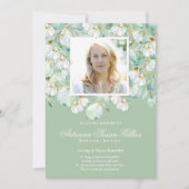 メモリアルユーカリ写真葬儀サンキューカード (正面)