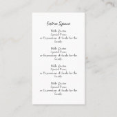 メモリアルリース祈カード（1枚の写真を選択可能） 名刺 (裏面)