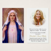 メモリアルロスタイムマメアリー祈りの言葉共感表 (正面&裏面)