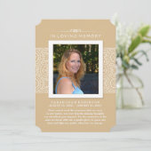 メモリアル写真ありがとう金ゴールド多分POSAL 案内状 (スタンド正面)