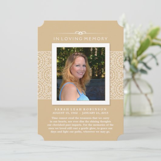 メモリアル写真ありがとう金ゴールド多分POSAL 案内状 (スタンド正面)