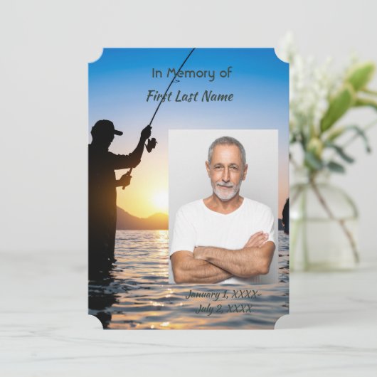 メモリアル写真お祝いライフ招待状 招待状 (スタンド正面)
