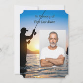 メモリアル写真お祝いライフ招待状 招待状 (正面)