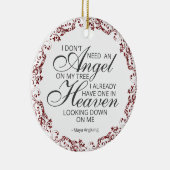 メモリアル写真オーナメント セラミックオーナメント (右)