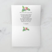 メモリアル写真カード悔やみや弔慰申し訳ない紛失バラ カード (内部)