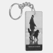 メモリアル写真キーチェーン – 記憶 キーホルダー (正面左)