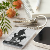 メモリアル写真キーチェーン – 記憶 キーホルダー (正面右)