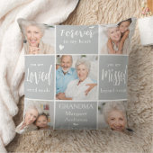 メモリアル写真コラージュ6記念パーソナライズされた資料 クッション (ブランケット)