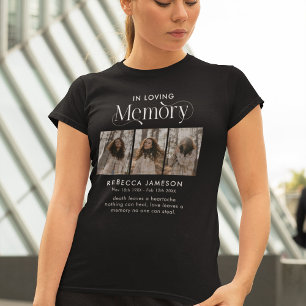 メモリアル写真コラージュ「愛する記憶の中」 Tシャツ