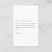 メモリアル写真ミニマル記念 名刺 (裏面)