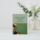 メモリアル写真先生インストラクター 名刺 (スタンド正面)