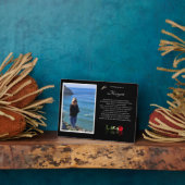 メモリアル写真名トリビュートスピリチュアル記憶 フォトプラーク (側面)