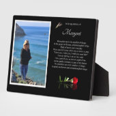 メモリアル写真名トリビュートスピリチュアル記憶 フォトプラーク (側面)