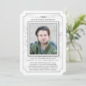 メモリアル写真悔やみや弔慰ありがとう – Music Notes サンキューカード (スタンド正面)