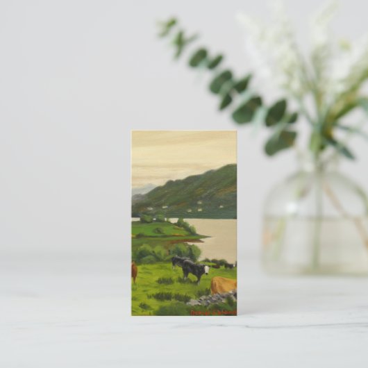 メモリアル写真悔やみや弔慰祈りの言葉カード 名刺 (スタンド正面)