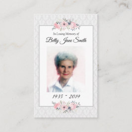 メモリアル写真祈りの言葉カード |主の祈りの言葉 名刺