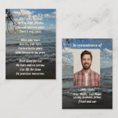 メモリアル写真祈りの言葉シー海レイクビーチ 名刺 (正面/裏面)